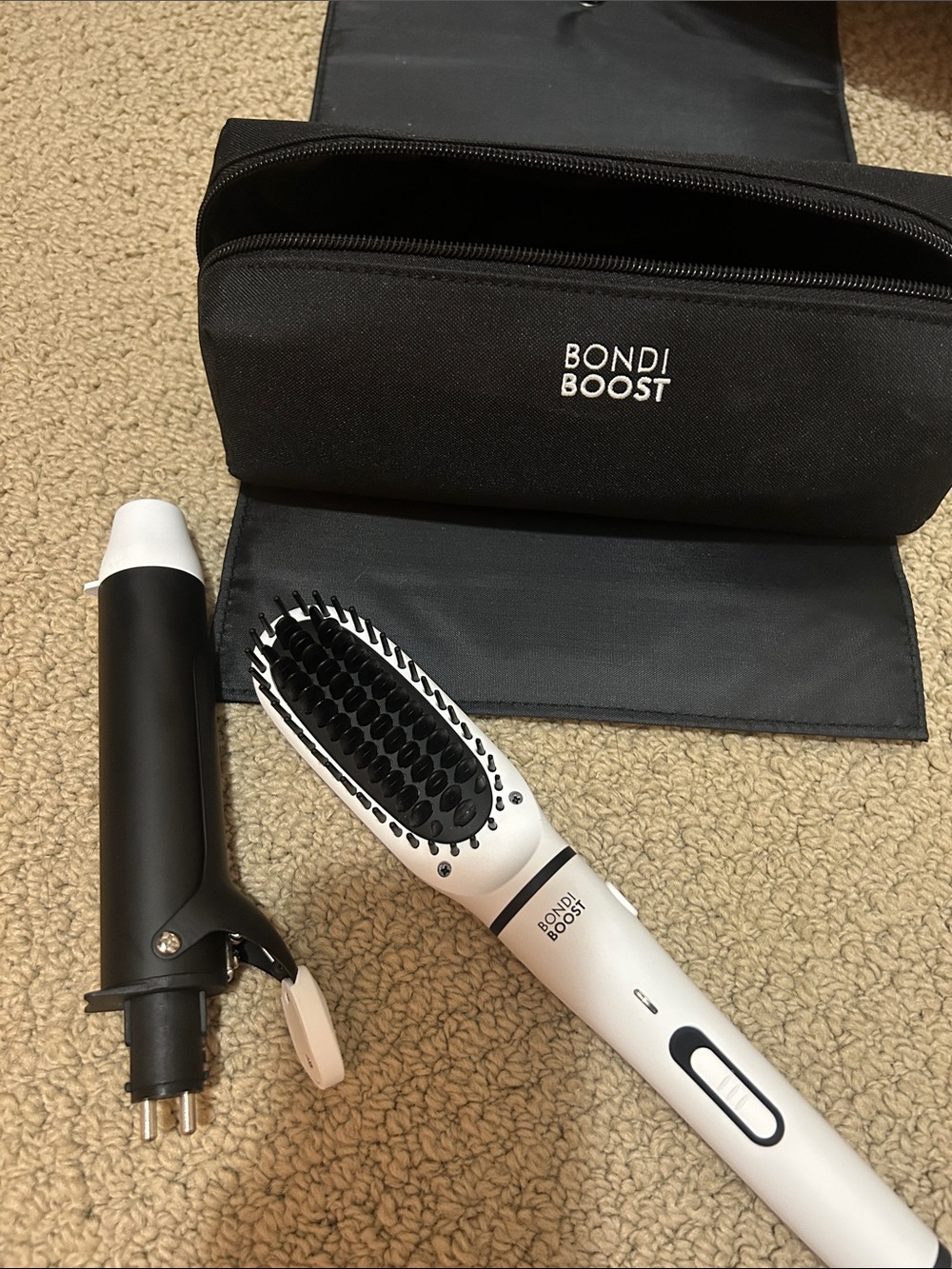 BondiBoost mini Heated Styling Brush and curling iron set